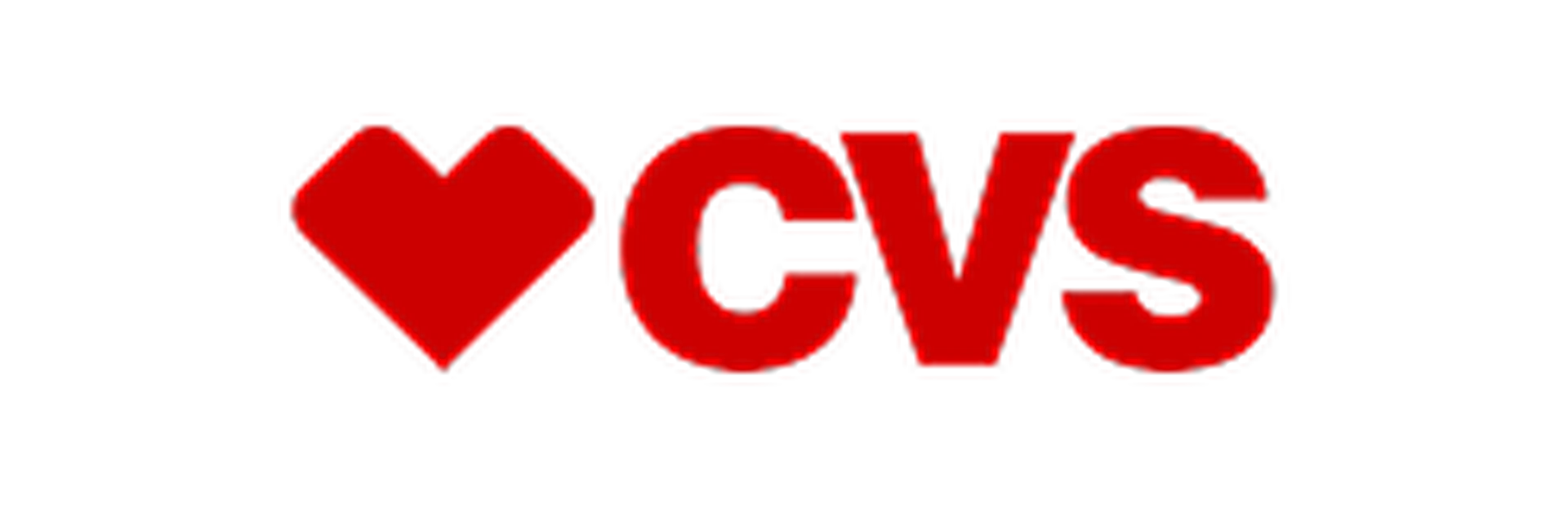 Red CVS logo featuring a stylized heart on the left and the letters "CVS" on the right.