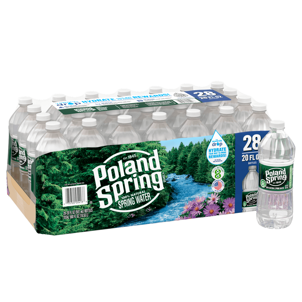 20 fl oz Bottled Water, 28 Pack