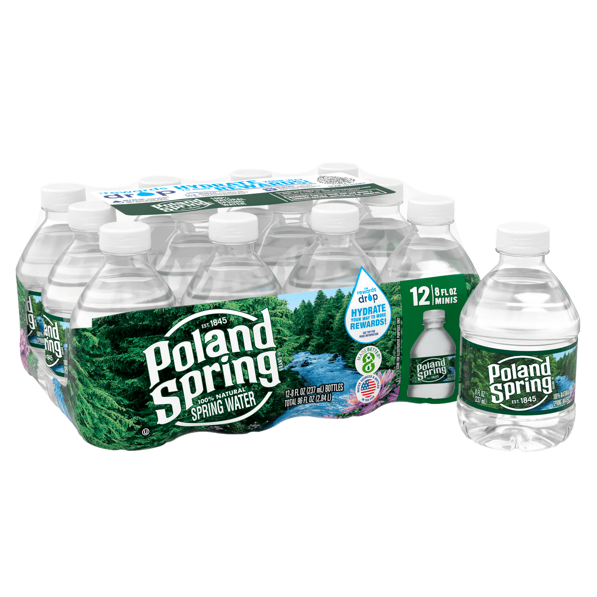8 fl oz Bottled Water, 12 Pack