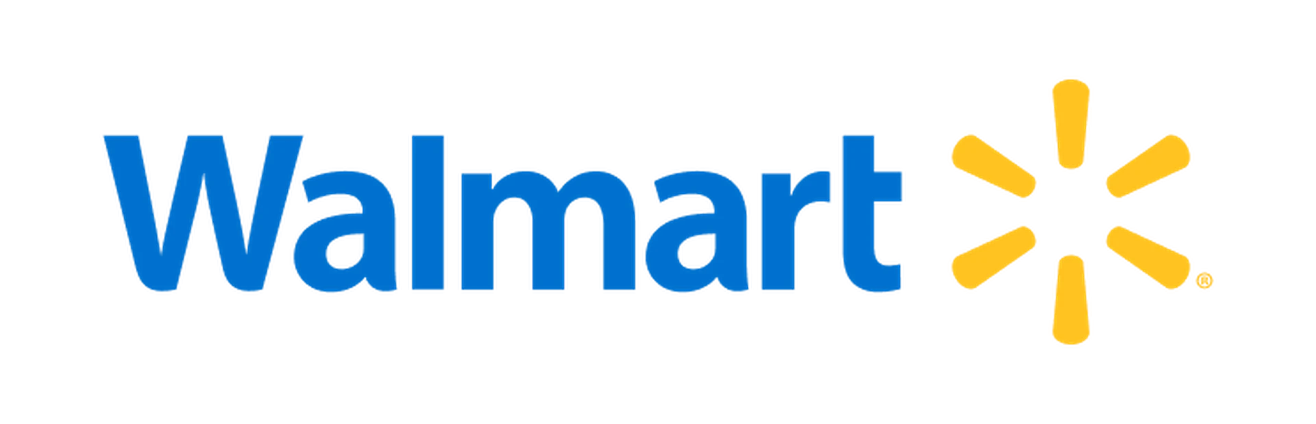 Walmart logo with blue text and a yellow starburst symbol on the right.