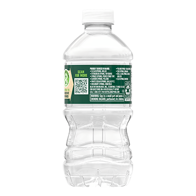 Poland Spring 12 oz bottle, left