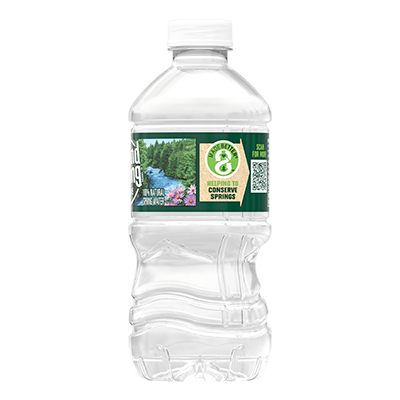 Poland Spring 12 oz bottle, right