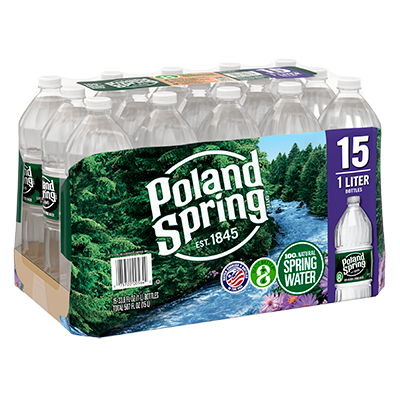 JUST WATER Spring Water 1L 12 Count