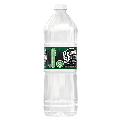 Poland Spring Brand 100% Natural Spring Water, 33.8-ounce bottle, right